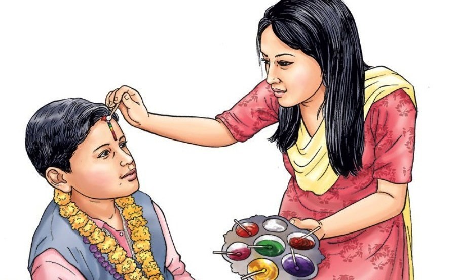 कात्तिक ६ गते ११ः३९ बजे भाइटीकाको उत्तम साइत