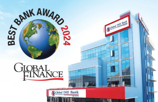 ग्लोबल आइएमई बैंकलाई ग्लोबल फाइनान्सको “बेष्ट बैंक अवार्ड” २०२४ बाट सम्मानित