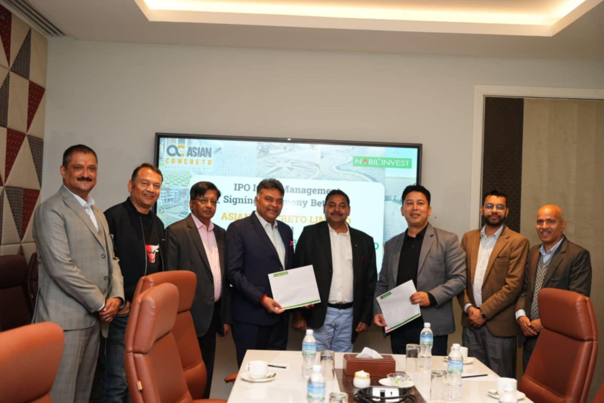 एशियन कंक्रीटोले आईपीओ निष्कासन गर्ने, विक्री प्रबन्धकमा नबिल इन्भेष्टमेन्ट