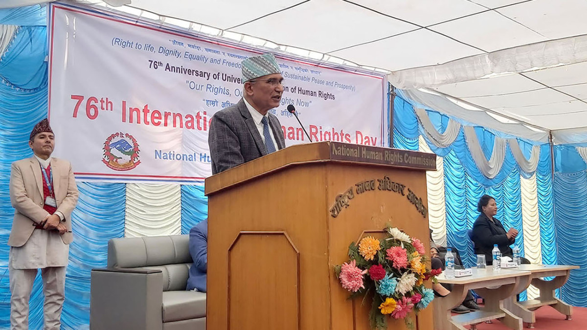 मानवअधिकार रक्षाका लागि सरकार निष्ठापूर्वक लागेको छ : अर्थमन्त्री पौडेल