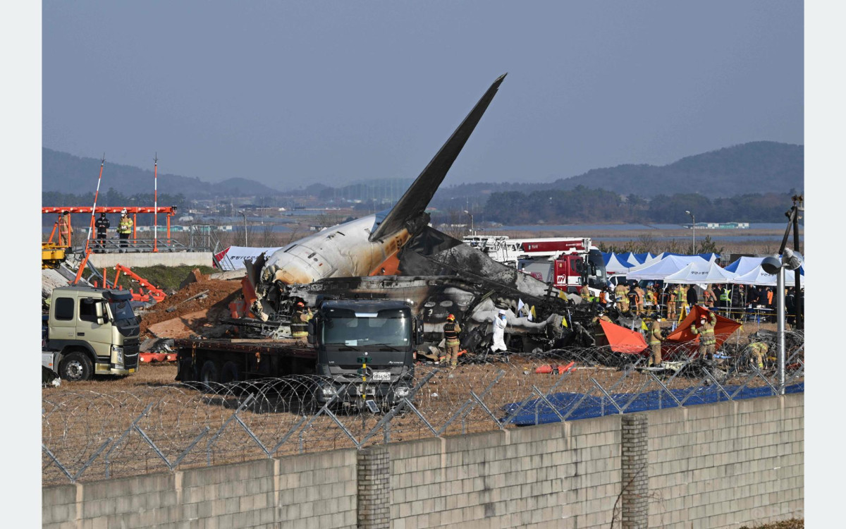 दक्षिण कोरियामा १८१ यात्रु बोकेको विमान दुर्घटना, दुई जनाको जीबितै उद्धार