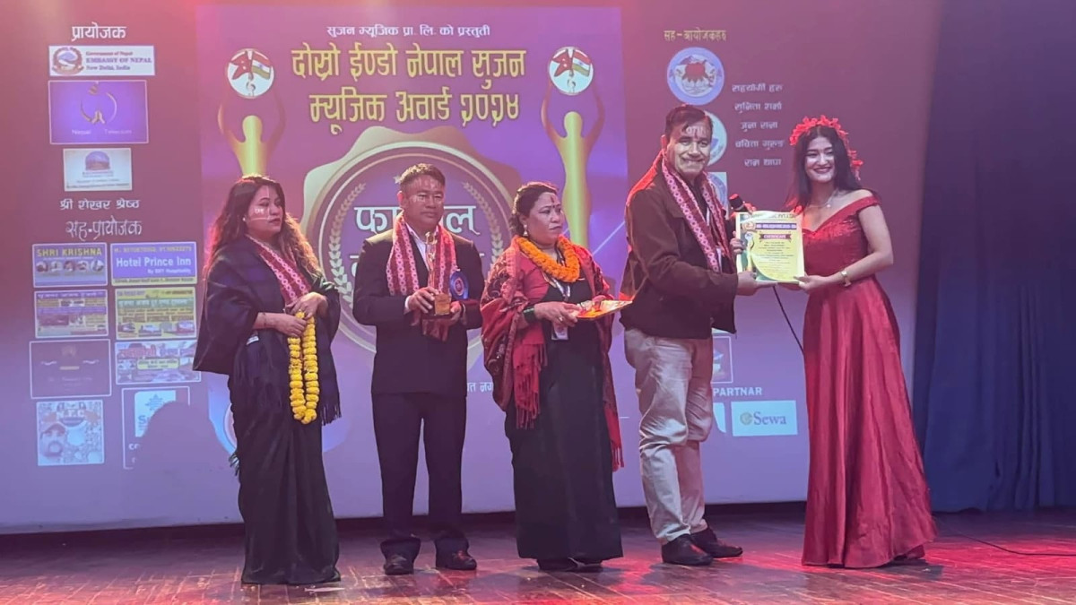 दिल्लीमा ईन्डो नेपाल सुजन म्युजिक अवार्ड २०२४ सम्पन्न,सर्वोत्कृष्ट नयाँ मोडलमा रिया रेग्मी बिजेता