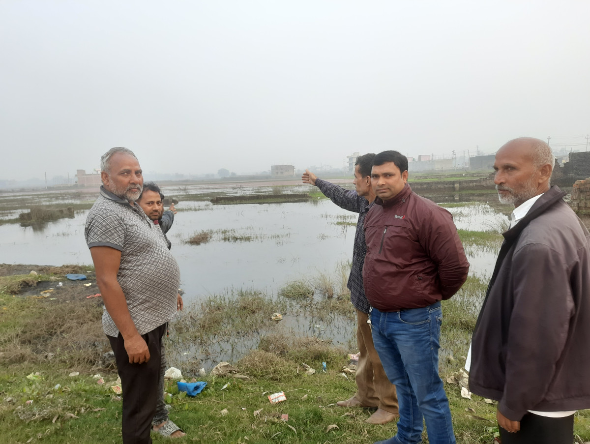 निकास नहुँदा वीरगञ्जको दुई सय बिघा खेतीयोग्य जमिन डुबानमा