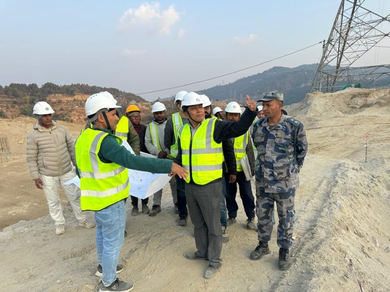 लप्सीफेदी सबस्टेसन निर्माणस्थल  पुस भित्र सक्न निर्देशन