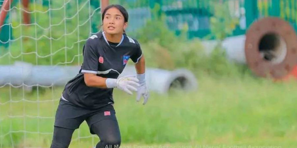 National women's football captain Anjila leaves for Greece to play in club matches